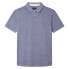 HACKETT Cott Linen Filafil short sleeve polo