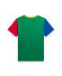 Фото #5 товара Футболка для мальчиков Polo Ralph Lauren с логотипом и блоками цветовый на хлопковом джерси