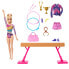 BARBIE You Can Be Blonde Gymnast With Playset Doll
