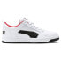 Фото #1 товара Puma Rebound Layup Logo Lace Up Mens White Sneakers Casual Shoes 36986601