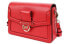 Фото #2 товара Сумка из коллекции MICHAEL KORS MK Jessie с логотипом, красная, среднего размера