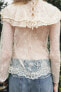 LACE RUFFLE BLOUSE ZW COLLECTION