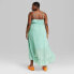 Фото #2 товара Women's High-Low Hem Chiffon Dress - Wild Fable Aqua Green XXL