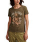 ფოტო #1 პროდუქტის Women's Jimi Hendrix Floral Portrait Cotton T-Shirt