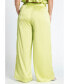 ფოტო #3 პროდუქტის Plus Size Wide Leg Pant With Pleat