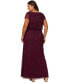 ფოტო #2 პროდუქტის Plus Size Sequined-Mesh Evening Gown