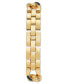 ფოტო #2 პროდუქტის Women's Black & Gold-Tone Link Bracelet Watch 26mm Set, Created for Macy's