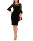 ფოტო #3 პროდუქტის Women's Lace Ruffled Sheath Dress