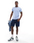 Polo Ralph Lauren icon logo t-shirt in light blue marl Hellblau meliert, M - Chest 38-40 - фото #2