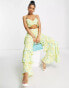 Фото #1 товара Saint Genies strappy top co ord in yellow floral