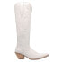 Фото #2 товара Dingo Raisin Kane Embroidered Snip Toe Cowboy Womens White Casual Boots DI167-1