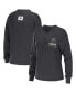 ფოტო #1 პროდუქტის Women's Charcoal Vegas Golden Knights Waffle Henley Long Sleeve T-shirt