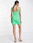 Фото #2 товара Extro & Vert structured bodycon dress in bold green