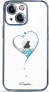 Kingxbar Etui silikonowe z kryształami Swarovski Kingxbar Wish Series do iPhone 15 - niebieskie