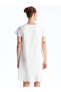 Фото #9 товара Платье LC WAIKIKI с коротким рукавом, эко-модель, V-образный вырез