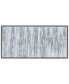 Фото #1 товара Silver Frequency Textured Metallic Hand Painted Wall Art by Martin Edwards, 24" x 48" x 1.5"