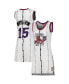 ფოტო #2 პროდუქტის Women's Vince Carter White Toronto Raptors 1998 Hardwood Classics Name and Number Player Jersey Dress