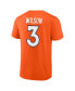Фото #4 товара Men's Russell Wilson Orange Denver Broncos Player Icon Name and Number T-shirt