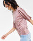 Фото #3 товара Women's Draped Off-The-Shoulder Top, Created for Macy's