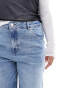 Фото #4 товара ASOS DESIGN Curve cropped wide leg jean in mid blue
