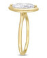 ფოტო #3 პროდუქტის Moissanite in 10K Gold Marquise Solitaire Engagement Ring