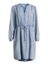 Time and Tru Women's Button Front Drawstring Waist Dress Long Sleeves Size XS