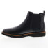 Фото #7 товара Dunham Clyde Chelsea CI2307 Mens Black Wide Leather Slip On Chelsea Boots