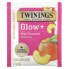 Twinings, Superblends, Glow +, белый чай, персик, 16 чайных пакетиков, 29 г (1,02 унции)