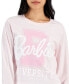 Juniors' Barbie University Graphic Print Long-Sleeve T-Shirt