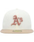 Men's Cream Oakland Athletics Chrome Camel Rust Undervisor 59FIFTY Fitted Hat