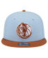 Фото #2 товара Men's Light Blue/Brown Dallas Mavericks 2-Tone Color Pack 9fifty Snapback Hat