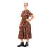 Фото #4 товара SUPERDRY Printed Tiered Short Sleeve Midi Dress