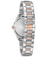 ფოტო #3 პროდუქტის Women's Sutton Diamond (1/10 ct. t.w.) Two-Tone Stainless Steel Bracelet Watch 32.5mm