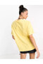 Фото #4 товара Sportswear Essential Sarı Oversize Kadın T-Shirt