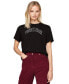 ფოტო #1 პროდუქტის Women's Cotton Stardust Varsity T-Shirt