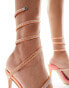Фото #4 товара Simmi London Peony spiral heeled sandal in orange ombre