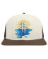 ფოტო #3 პროდუქტის Men's Cream/Brown Houston Rockets Glint Sunset Snapback Hat