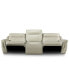 Фото #6 товара Lenardo 3-Pc. Leather Sofa with 2 Power Motion Recliners, Created for Macy's