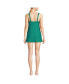 Фото #2 товара Women's Texture Square Neck Mini Swim Dress