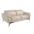 2-Sitzer-Sofa aus grauem Leder