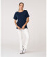 ფოტო #2 პროდუქტის Women's Rebody Essentials Oversized Short Sleeve Top