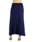 Фото #2 товара Womens Elastic Waist Solid Color Maternity Maxi Skirt