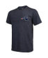 ფოტო #3 პროდუქტის Men's Navy Chicago White Sox Throwback Logo Tri-Blend T-shirt