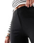 ONLY high waisted slit front legging trousers in black