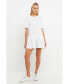 Фото #3 товара Women's Puff Sleeve Mini Dress