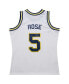 ფოტო #3 პროდუქტის Men's Jalen Rose White Michigan Wolverines 1991/92 Swingman Player Jersey