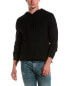 Фото #1 товара Karl Lagerfeld Rib Knit Silk-Blend Sweater Hoodie Men's