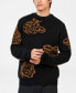 Фото #1 товара Men's Winter Floral Crew Sweater