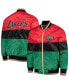 Фото #1 товара Men's Red and Black and Green Los Angeles Lakers Black History Month NBA 75th Anniversary Full-Zip Jacket
