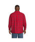 Рубашка мужская Lands' End традиционная национальный Фланелевая Rich red founders plaid, 2XL - фото #3